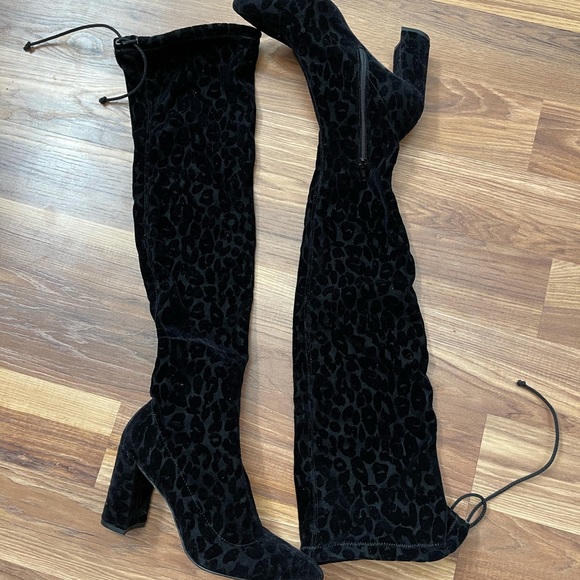 Free People OTK Velvet Leopard Boots - Picture 7 of 11